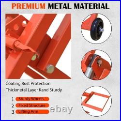 Hydraulic Lawn Mower Lift Jack 500 lbs Capacity for Tractors and Zero Turn Lawn