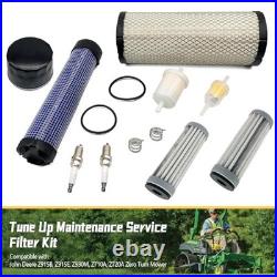 John Deere Zero Turn Mower Maintenance Filter Kit Oil Change Replacement