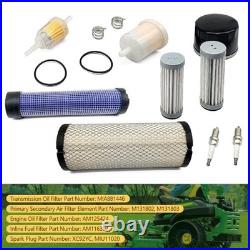 John Deere Zero Turn Mower Maintenance Filter Kit Oil Change Replacement
