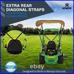 KNOX Zero Turn Mower Canopy Universal Fit UV Rain Protection Rust-Proof Frame
