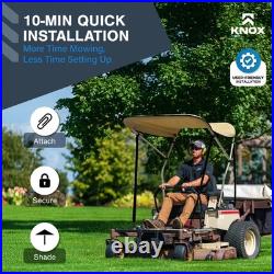 KNOX Zero Turn Mower Canopy Universal Fit UV Rain Protection Rust-Proof Frame