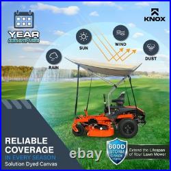 KNOX Zero Turn Mower Canopy Universal Fit UV Rain Protection Rust-Proof Frame
