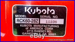 KUBOTA ZD28 Zero Turn Mower DIESEL 28HP 60' Cut Deck HIGH CONDITION 636Hrs