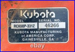 KUBOTA ZD323 Zero-Turn 60 Diesel Engine Mower 923hrs Pro 60 with Lifting Jack