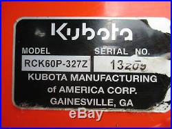 Kubota Zg327 Zero Turn Commercial Mower
