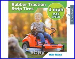 Kid Trax Zero Turn Lawn Mower 12-Volt Ride-On, 360° Spins, Dual Motor, 3 MPH