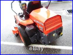 Kubota ZG227 Zero Turn Lawn Mower 54in hyd lift fab deck 27 hp gas used 344 Hrs