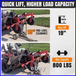 Lawn Mower Jack 800LBS Capacity, Zero Turn Mower Jack Lift Foldable Heavy-Duty