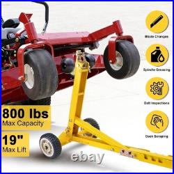 Lawn Mower Jack 800LBS Capacity, Zero Turn Mower Jack Lift Foldable Heavy-Duty