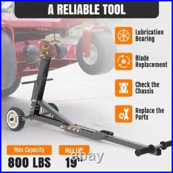 Lawn Mower Jack, 800 lb Capacity Zero-Turn Mower Lift, Gray
