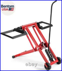 Lawn Mower Lift, 500LBS Zero Turn Mower Lift with Hydraulic Jack, Mower Lift Jac