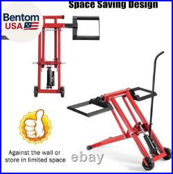 Lawn Mower Lift, 500LBS Zero Turn Mower Lift with Hydraulic Jack, Mower Lift Jac