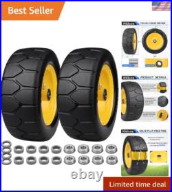 Lawn Mower Tire Flat Free 11x4.00-5 Solid Wheel Zero Turn Mower Front Replace