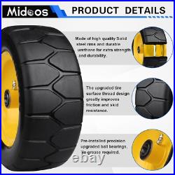 Lawn Mower Tire Flat Free 11x4.00-5 Solid Wheel Zero Turn Mower Front Replace