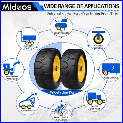Lawn Mower Tire Flat Free 11x4.00-5 Solid Wheel Zero Turn Mower Front Replace