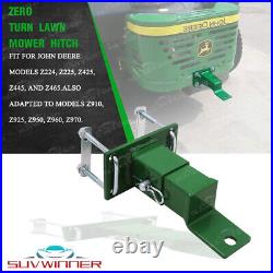 Lawn Trailer Mower Zero Turn Tractor Hitch For John Deere Rear Gas Z Trak Green