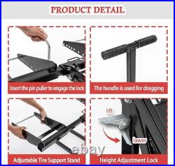 Lawn mower lift jack with hydraulic jack, suitable for tractor lawn mower