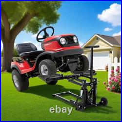 Lawn mower lift jack with hydraulic jack, suitable for tractor lawn mower