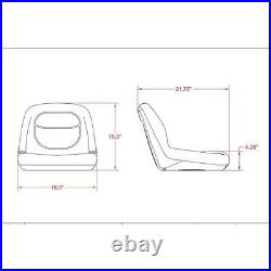 New Low Back Gray Seat Fits Gravely Zero Turn ZT34 ZT42 ZT50 ZT2048