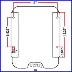 New Low Profile Air Suspension Seat Kit For Tractor Skid Steer Zero Turn Mower