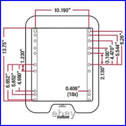 New Low Profile Air Suspension Seat Kit For Tractor Skid Steer Zero Turn Mower