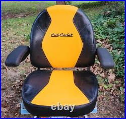 OEM Cub Cadet Seat Yellow Black Zero Turn Mower 4 bolt METAL FRAME Armrests ZT OEM Cub Cadet Seat Yellow Black Zero Turn Mower 4 bolt METAL FRAME Armrests ZT