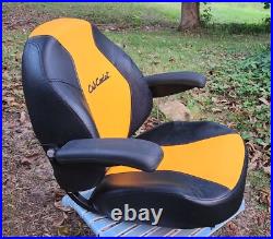 OEM Cub Cadet Seat Yellow Black Zero Turn Mower 4 bolt METAL FRAME Armrests ZT OEM Cub Cadet Seat Yellow Black Zero Turn Mower 4 bolt METAL FRAME Armrests ZT