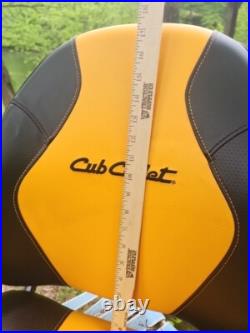 OEM Cub Cadet Seat Yellow Black Zero Turn Mower 4 bolt METAL FRAME Armrests ZT OEM Cub Cadet Seat Yellow Black Zero Turn Mower 4 bolt METAL FRAME Armrests ZT