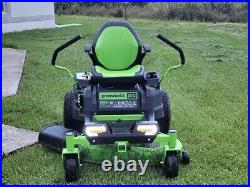 Pro 60V 42 in. Battery Electric CrossoverZ Zero Turn Lawn Mower Green Lawn Care