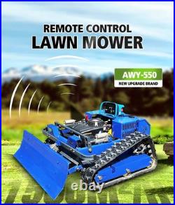 RC Lawn Mower Remote Control Lawn Mower With Tracks Gasoline Free Shipping