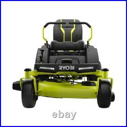 Ryobi 42-Inch 48V 100AH Battery Electric Zero Turn Riding Lawn Mower ZT480e
