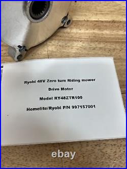 Ryobi 42 in. 48V Zero Turn Mower (RY48ZTR100) Drive Motor P/N 997157001