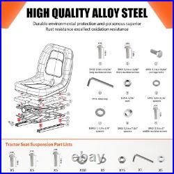 Seat Suspension Kit without Seat Slider for Zero Turn Lawn Mower Tractor Forklif