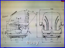 Seat with suspension for Lawn Mower, ZTR Mower