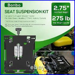 Seats Suspension Kit for Zero Turn Lawn Mower Skid Steer Forklift Tractor 275 lb
