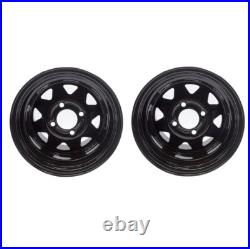 Set 2 12x8.5 Wheels Rims Mower Garden Lawn Tractor 12 4 holes 4/4 Zero Turn Rim Set 2 12x8.5 Wheels Rims Mower Garden Lawn Tractor 12 4 holes 4/4 Zero Turn Rim