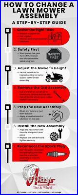 Set of (2)-8 Matte Black Steel Golf Cart Wheels and 18X8.50-8 Turf 4 Ply Tires