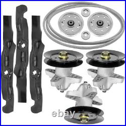 Spindle & Blade with Belt & Pulley for Cub Cadet RZT-50 618-04125 918-04125 50