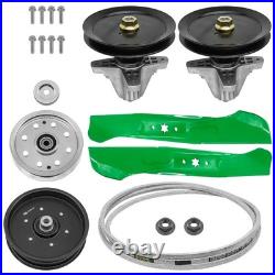 Spindle with Pulley Blade & Belt For Troy-Bilt 17ADCACT066 46 Zero-Turn Mower Spindle with Pulley Blade & Belt For Troy-Bilt 17ADCACT066 46 Zero-Turn Mower