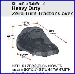 Stormpro Waterproof Heavy-Duty Zero Turn Mower Cover, Fits Mowers with Decks up