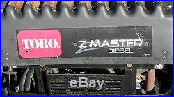 Toro Z Master Commercial Turbo Force 60 Zero Turn Mower Kubota Diesel Engine