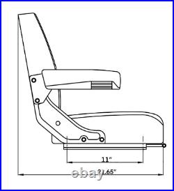 Trac Seats Zero Turn Mower Seat for John Deere 717A 717E 727A Z510A Z520A Z645 Trac Seats Zero Turn Mower Seat for John Deere 717A 717E 727A Z510A Z520A Z645