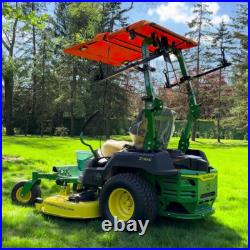 Tractor Canopy Zero Turn Riding Mower Sun Foldable Sunshade ROPS + Tools, Green