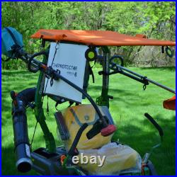 Tractor Canopy Zero Turn Riding Mower Sun Foldable Sunshade ROPS + Tools, Green
