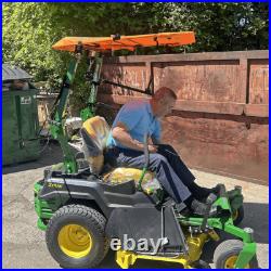 Tractor Canopy Zero Turn Riding Mower Sun Foldable Sunshade ROPS + Tools, Orange