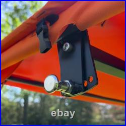 Tractor Canopy Zero Turn Riding Mower Sun Foldable Sunshade ROPS + Tools, Orange