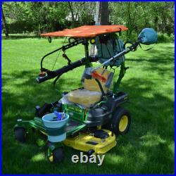 Tractor Canopy Zero Turn Riding Mower Sun Foldable Sunshade ROPS + Tools, Teal