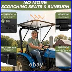 Tractor Canopy for ROPS Sun-Resistant Lawn Mower Sun Shade Adjustable Zero Turn