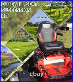 Tractor Seat Suspension Kit Fit for Zero Turn Mower and Tractor WithSlide Track