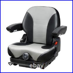 Tractor Suspension Seat Adjustable with Seatbelt for Zero Turn Mowers & Tractors